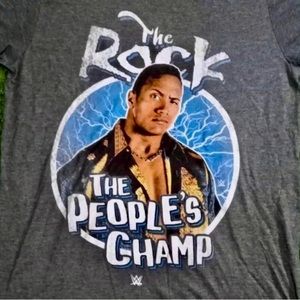 NWT WWE The Rock Peoples Champ Tee Wrestling Y2K Smackdown Raw